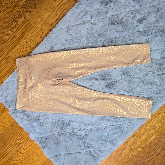 ZYIA Active Tan/Gold Animal Print Leggings, Women's Size 6-8, Great Condition - Picture 1 of 8